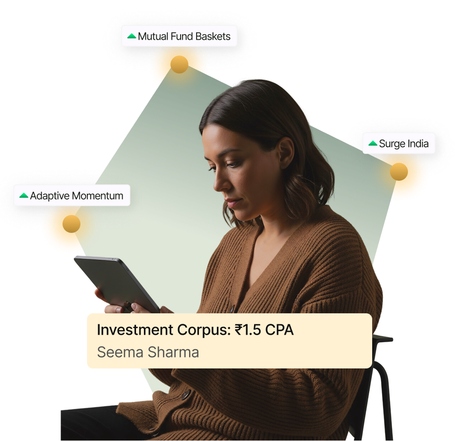 Average wealth plan showing scattered allocation across fixed deposits, debt bonds, real estate, and single stock with low long-term returns